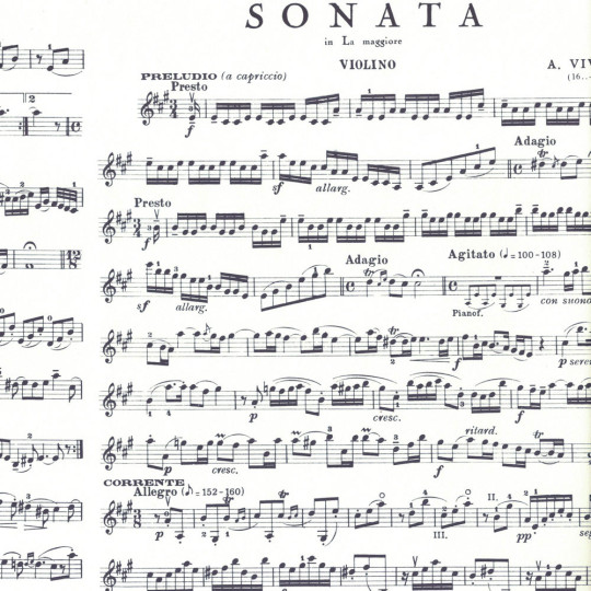 Sonata Music Script Italian Paper ~ Rossi Italy